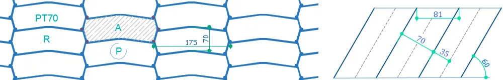 PT70 Model Geçmeli Kızaklı Lamella Görseli